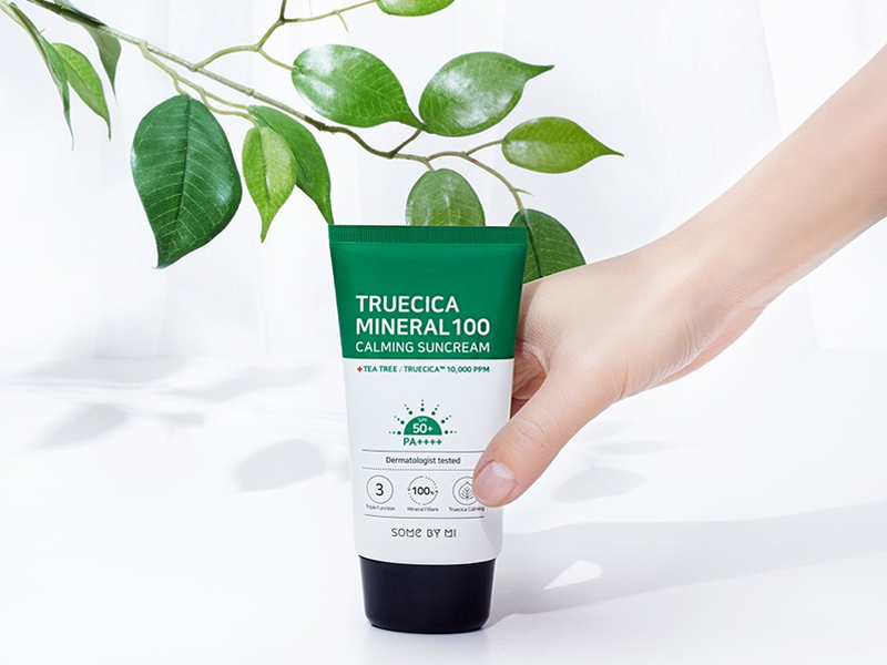 Top 4 Loại kem chống nắng Hàn Quốc dành cho mọi loại da 7 Kem chống nắng Hàn Quốc Some By Mi Truecica Mineral 100 Calming Suncream