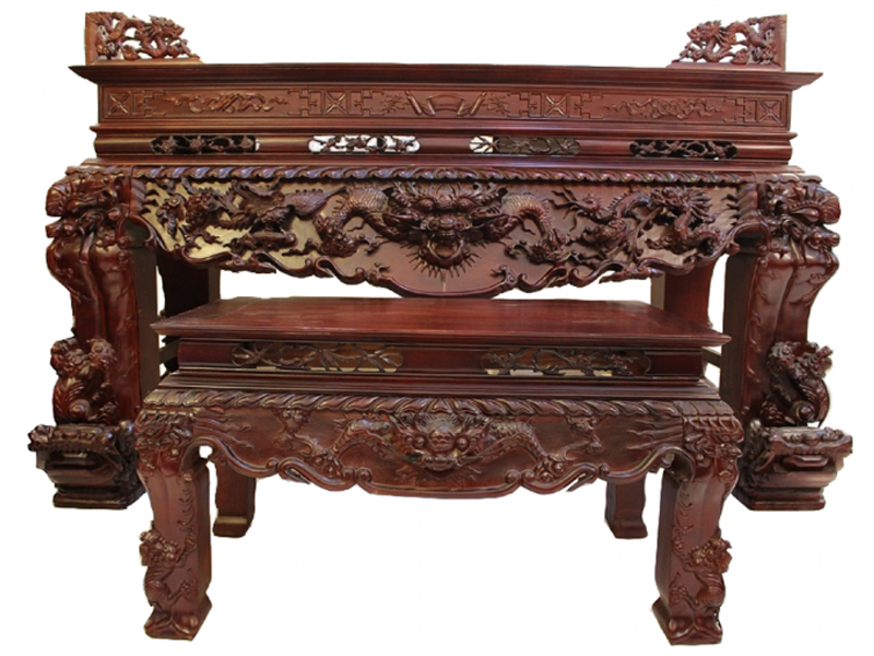 Thông tin tổng quan về cây gỗ Gụ và những sản phẩm làm từ chúng 49 Án gian thờ Gỗ Gụ.