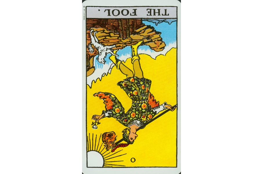 Ý nghĩa lá bài The Fool trong Tarot theo chuẩn Rider Waite Smith 6 Ý Nghĩa Ngược của The Fool.