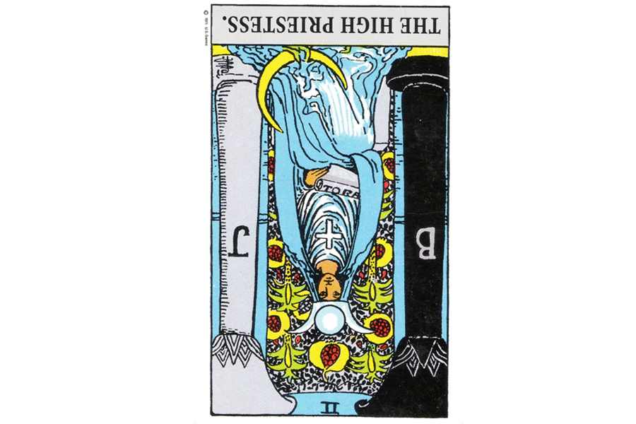 Ý nghĩa lá bài The High Priestess trong Tarot theo chuẩn Rider Waite Smith 6 Ý nghĩa ngược của The High Priestess
