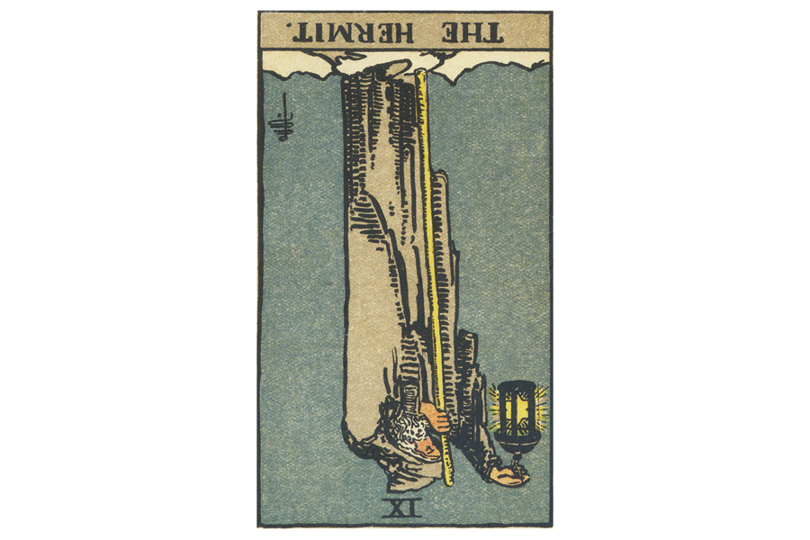 Ý nghĩa lá bài The Hermit trong Tarot theo chuẩn Rider Waite Smith 6 Ý nghĩa ngược của The Hermit