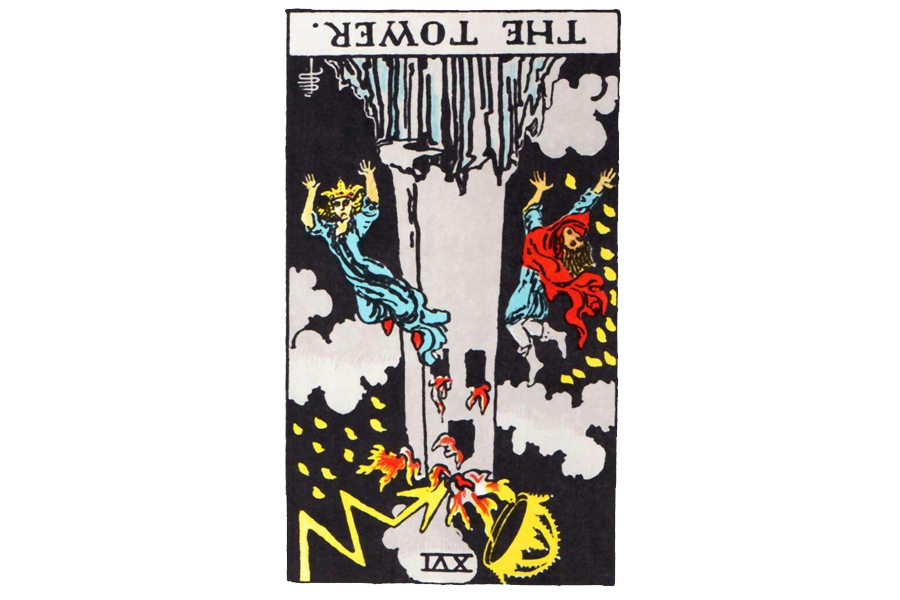 Ý nghĩa lá bài The Tower trong Tarot theo chuẩn Rider Waite Smith 6 Ý nghĩa ngược của The Tower