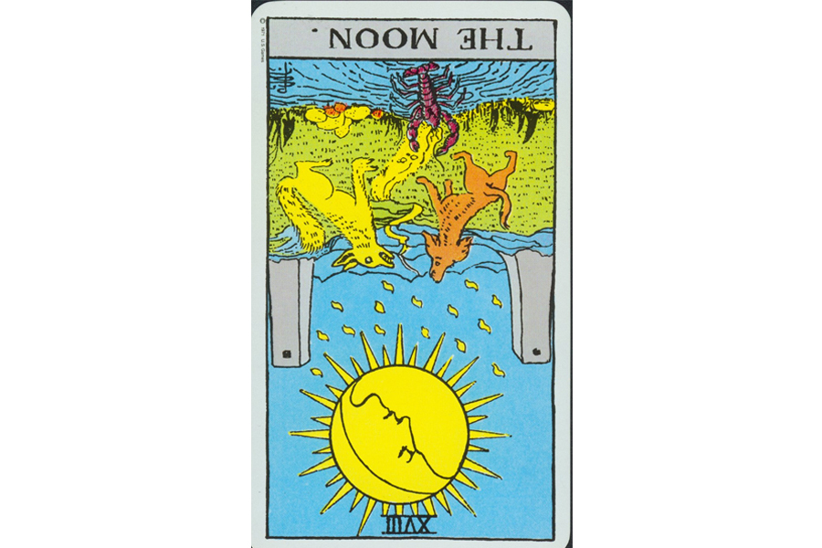 Ý nghĩa lá bài The Moon trong Tarot theo chuẩn Rider Waite Smith 6 Ý nghĩa ngược của The Moon