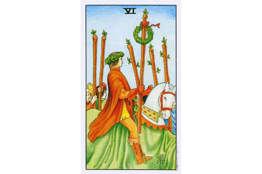 Ý nghĩa lá bài Six Of Wands trong Tarot theo chuẩn Rider Waite Smith 4 Lá bài Six Of Wands trong Tarot theo chuẩn Rider Waite Smith