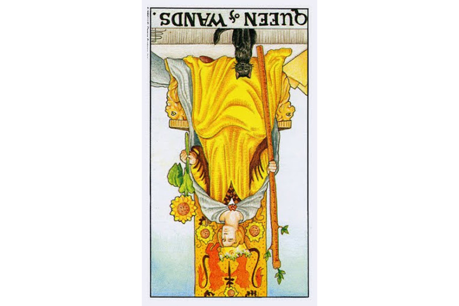 Ý nghĩa lá bài Queen Of Wands trong Tarot theo chuẩn Rider Waite Smith 6 Ý nghĩa ngược của Queen of Wands