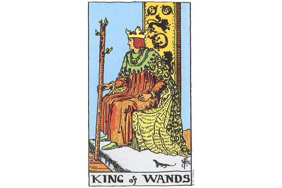 Ý nghĩa lá bài King Of Wands trong Tarot theo chuẩn Rider Waite Smith 4 Lá bài King Of Wands trong Tarot theo chuẩn Rider Waite Smith