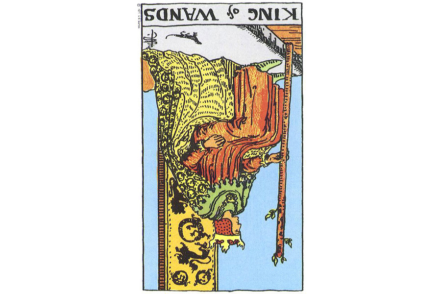 Ý nghĩa lá bài King Of Wands trong Tarot theo chuẩn Rider Waite Smith 6 Ý nghĩa ngược của King of Wands