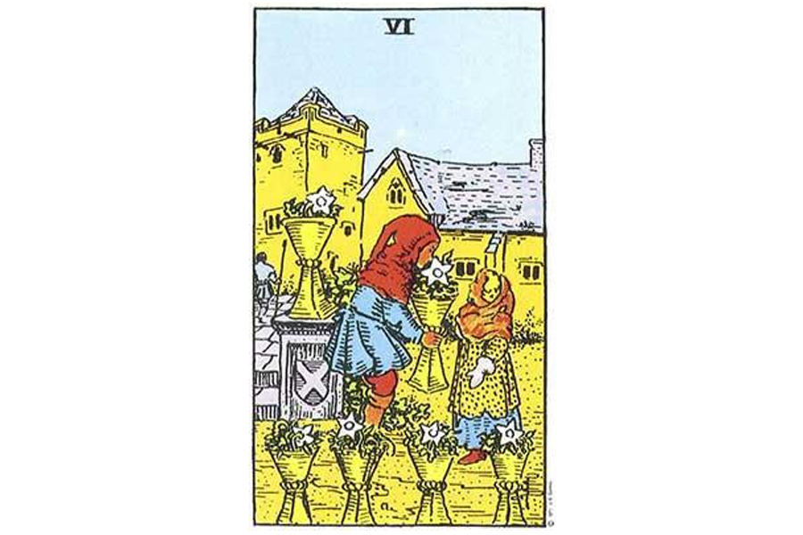 Ý nghĩa lá bài Six Of Cups trong Tarot theo chuẩn Rider Waite Smith 4 Lá bài Six Of Cups trong Tarot theo chuẩn Rider Waite Smith
