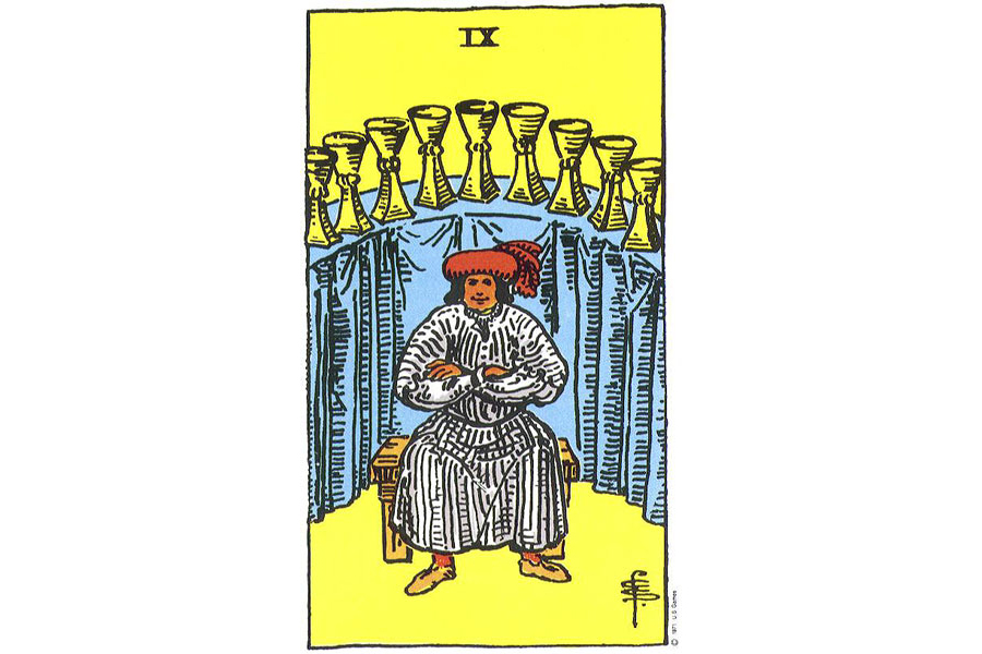 Ý nghĩa lá bài Nine Of Cups trong Tarot theo chuẩn Rider Waite Smith 4 Lá bài Nine Of Cups trong Tarot theo chuẩn Rider Waite Smith