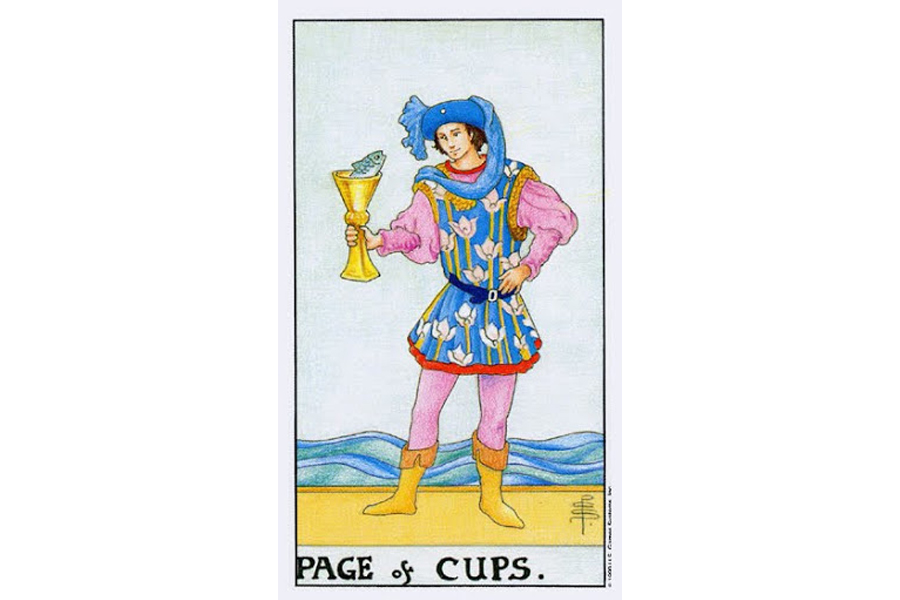 Ý nghĩa lá bài Page Of Cups trong Tarot theo chuẩn Rider Waite Smith 4 Lá bài Page Of Cups trong Tarot theo chuẩn Rider Waite Smith