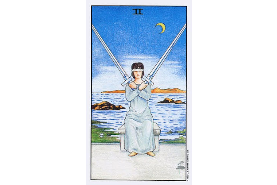 Ý nghĩa lá bài Two Of Swords trong Tarot theo chuẩn Rider Waite Smith 4 Lá bài Two Of Swords trong Tarot theo chuẩn Rider Waite Smith