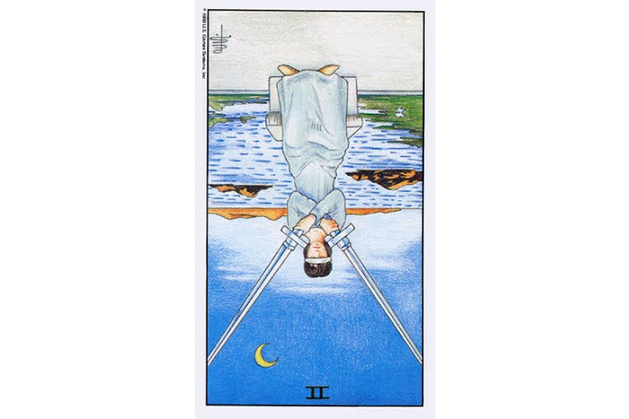 Ý nghĩa lá bài Two Of Swords trong Tarot theo chuẩn Rider Waite Smith 6 Ý nghĩa ngược của Two of Swords