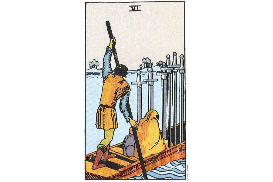 Ý nghĩa lá bài Six Of Swords trong Tarot theo chuẩn Rider Waite Smith 4 Lá bài Six Of Swords trong Tarot theo chuẩn Rider Waite Smith