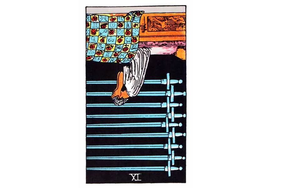 Ý nghĩa lá bài Nine Of Swords trong Tarot theo chuẩn Rider Waite Smith 6 Ý nghĩa ngược của Nine of Swords