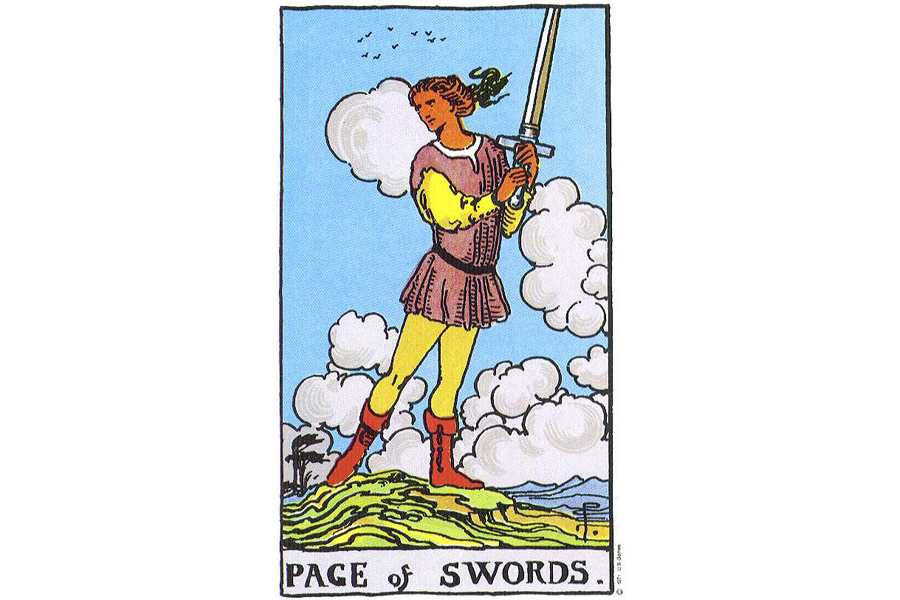 Ý nghĩa lá bài Page Of Swords trong Tarot theo chuẩn Rider Waite Smith 4 Lá bài Page Of Swords trong Tarot theo chuẩn Rider Waite Smith