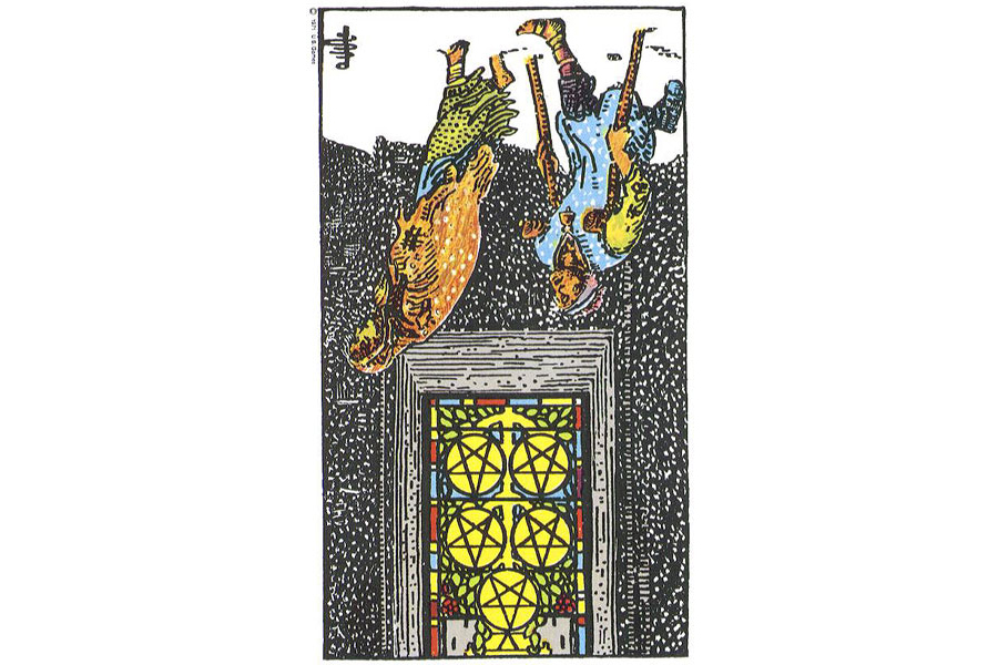 Ý nghĩa lá bài Five Of Pentacles trong Tarot theo chuẩn Rider Waite Smith 6 Ý nghĩa ngược của Five of Pentacles