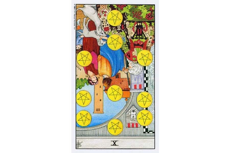Ý nghĩa lá bài Ten Of Pentacles trong Tarot theo chuẩn Rider Waite Smith 6 Ý nghĩa ngược của Ten of Pentacles