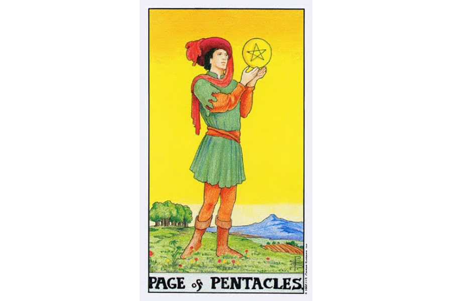 Ý nghĩa lá bài Page Of Pentacles trong Tarot theo chuẩn Rider Waite Smith 4 Lá bài Page Of Pentacles trong Tarot theo chuẩn Rider Waite Smith