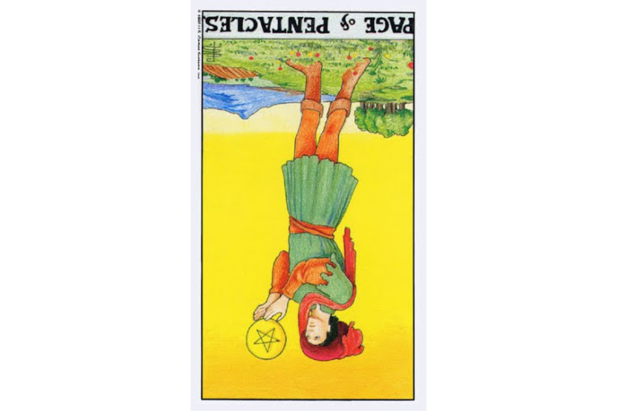 Ý nghĩa lá bài Page Of Pentacles trong Tarot theo chuẩn Rider Waite Smith 6 Ý nghĩa ngược của Page of Pentacles