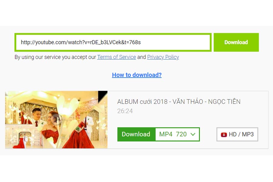 Top 3 cách tải video trên Youtube nhanh chóng và đơn giản nhất 8 Tiếp đến chọn chất lượng cần tải về (khung màu xanh) và nhấn Download để tải video trên Youtube về.