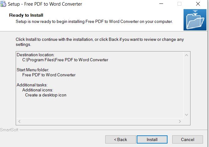 Phần mềm chuyển PDF sang word không lỗi font tốt nhất 16 Chọn install để tiếp tục cài đặt phần mềm