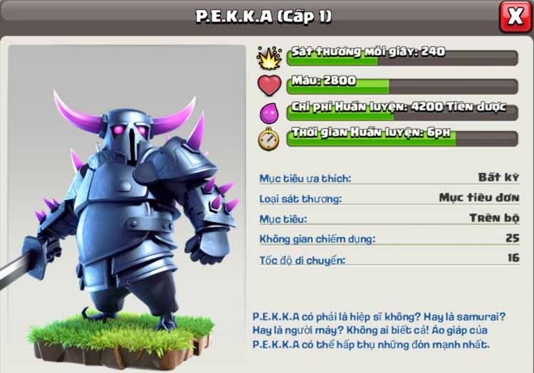 Pekka Clash of Clan hay P.E.K.K.A Clash of Clan 4 Pekka Clash of Clan