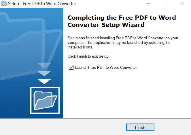 Phần mềm chuyển PDF sang word không lỗi font tốt nhất 17 Cài đặt thành công phần mềm Free PDF to Word Converter