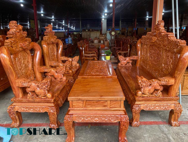 Mẫu bàn ghế gõ đỏ tay 20 dành cho phòng khách đẹp nhất hiện nay 48 Mẫu bàn ghế gõ đỏ tay 20 đẹp