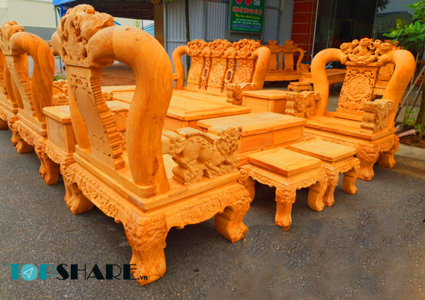 Mẫu bàn ghế gõ đỏ tay 20 dành cho phòng khách đẹp nhất hiện nay 50 Mẫu bàn ghế gõ đỏ cao cấp