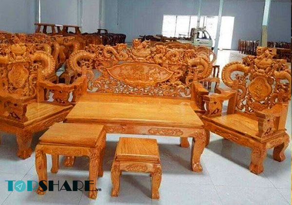Mẫu bàn ghế gõ đỏ tay 20 dành cho phòng khách đẹp nhất hiện nay 33 Mẫu bàn ghế tay 20 gõ đỏ trạm rồng cực đẹp, với nhiều chi tiết đẹp và cực ngầu