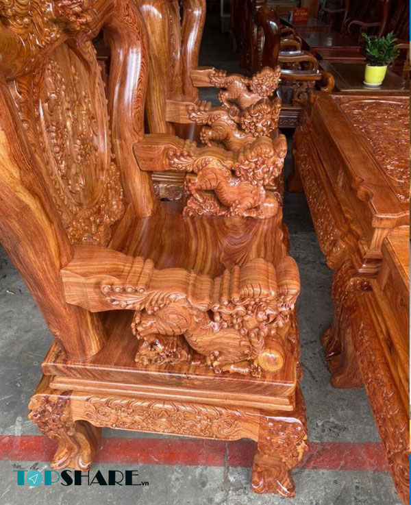 Mẫu bàn ghế gõ đỏ tay 20 dành cho phòng khách đẹp nhất hiện nay 42 Bộ ghế gõ đỏ cao cấp