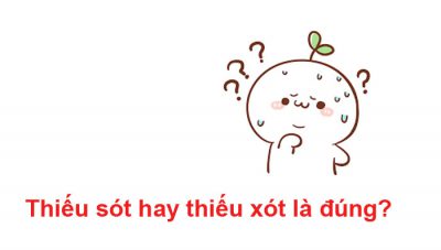 thiếu sót hay thiếu xót là đúng