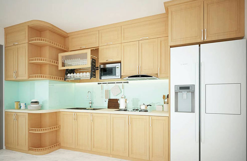 Top 30 Mẫu tủ bếp gỗ đẹp, chất lượng nhất 2021 25 Mẫu kệ tủ bếp gỗ đẹp và đơn giản