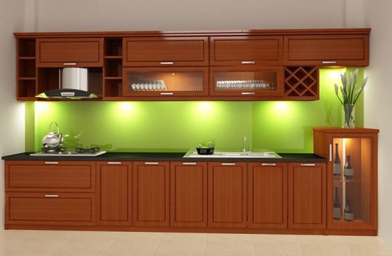 Top 30 Mẫu tủ bếp gỗ đẹp, chất lượng nhất 2021 24 Mẫu kệ tủ bếp gỗ đẹp và đơn giản