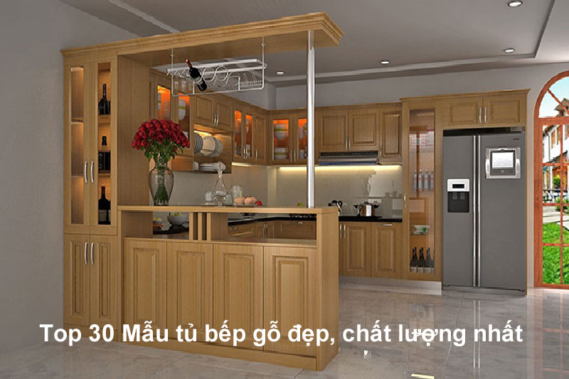 Top 30 Mẫu tủ bếp gỗ đẹp, chất lượng nhất 2021 14 Mẫu tủ bếp gỗ đẹp, chất lượng nhất