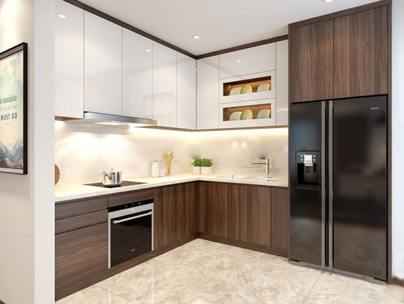 Top 30 Mẫu tủ bếp gỗ đẹp, chất lượng nhất 2021 16 Mẫu thiết kế tủ bếp làm bằng gỗ công nghiệp