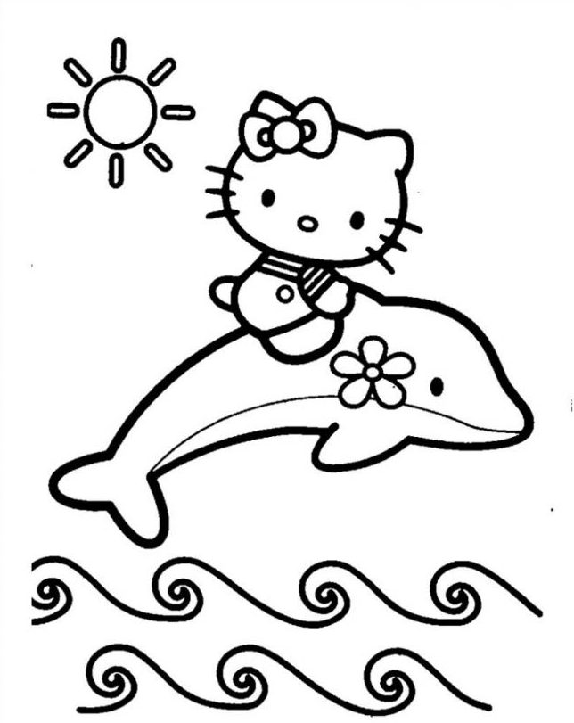Top 25+ Mẫu tranh tô màu Hello Kitty Cute, Dễ thương dành cho bé 36 Trang tô màu hello kitty