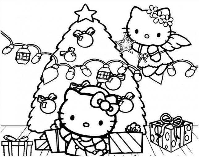 Top 25+ Mẫu tranh tô màu Hello Kitty Cute, Dễ thương dành cho bé 37 Trang tô màu hello kitty