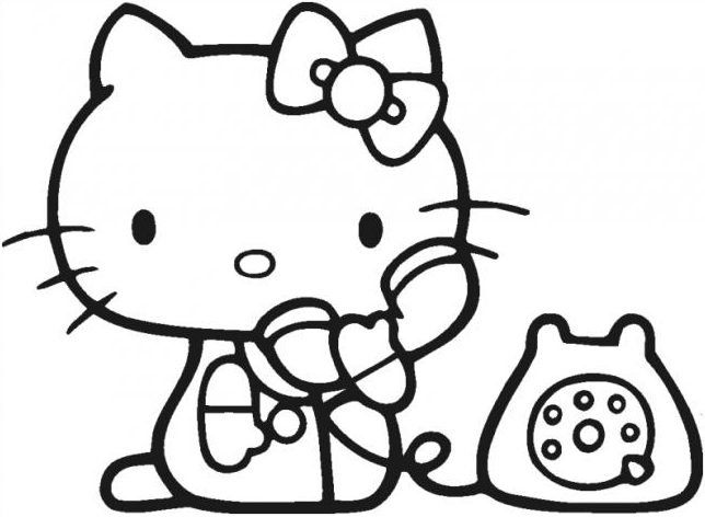Top 25+ Mẫu tranh tô màu Hello Kitty Cute, Dễ thương dành cho bé 38 Trang tô màu hello kitty