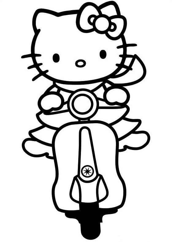 Top 25+ Mẫu tranh tô màu Hello Kitty Cute, Dễ thương dành cho bé 48 Trang tô màu hello kitty
