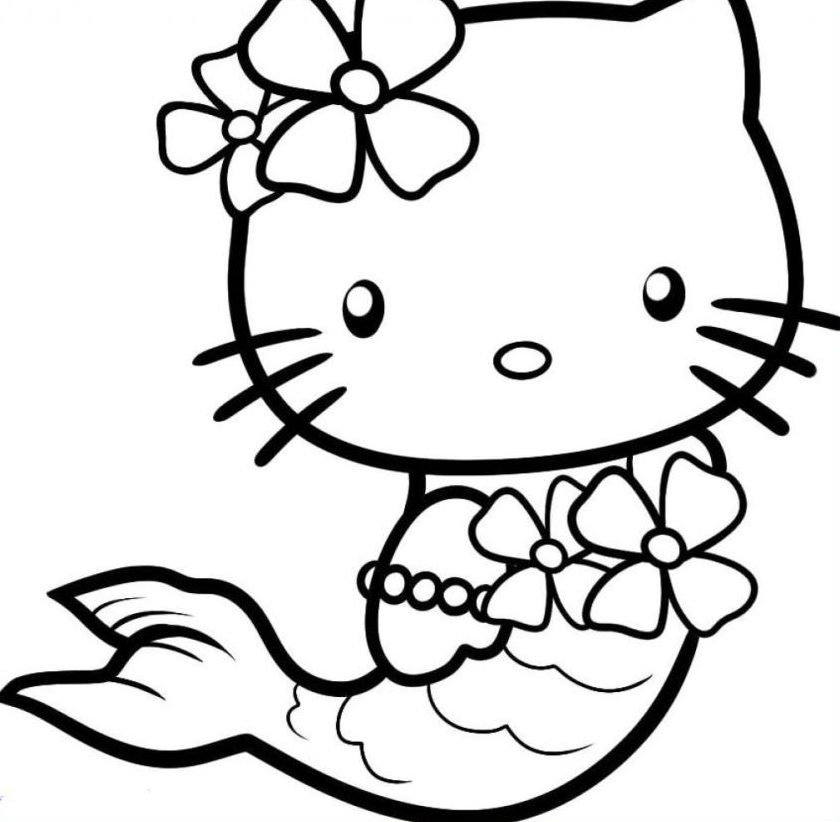Top 25+ Mẫu tranh tô màu Hello Kitty Cute, Dễ thương dành cho bé 30 Trang tô màu hello kitty đáng yêu