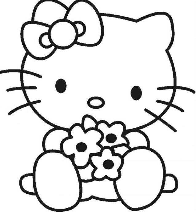 Top 25+ Mẫu tranh tô màu Hello Kitty Cute, Dễ thương dành cho bé 31 Trang tô màu hello kitty dễ thương