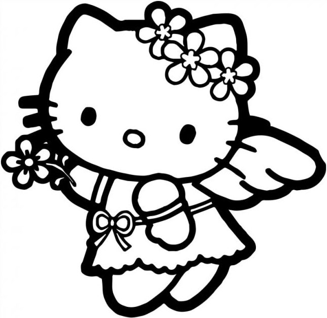 Top 25+ Mẫu tranh tô màu Hello Kitty Cute, Dễ thương dành cho bé 35 Trang tô màu hello kitty