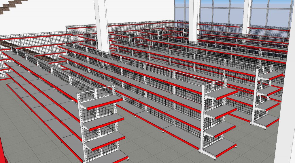 Tập đoàn Onetech - Nhà sản xuất giá kệ lớn và uy tín tại Việt Nam 8 Bản thiết kế 3D hệ thống giá kệ do Onetech thiết kế