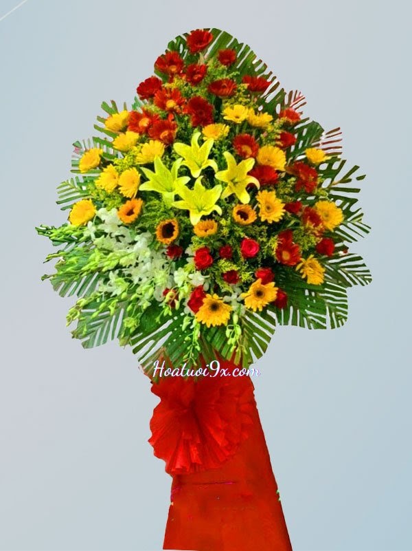 Top 9 mẫu "hoa khai trương" đẹp nhất tại Hoa Tươi 9x 13 Lộc phát S184