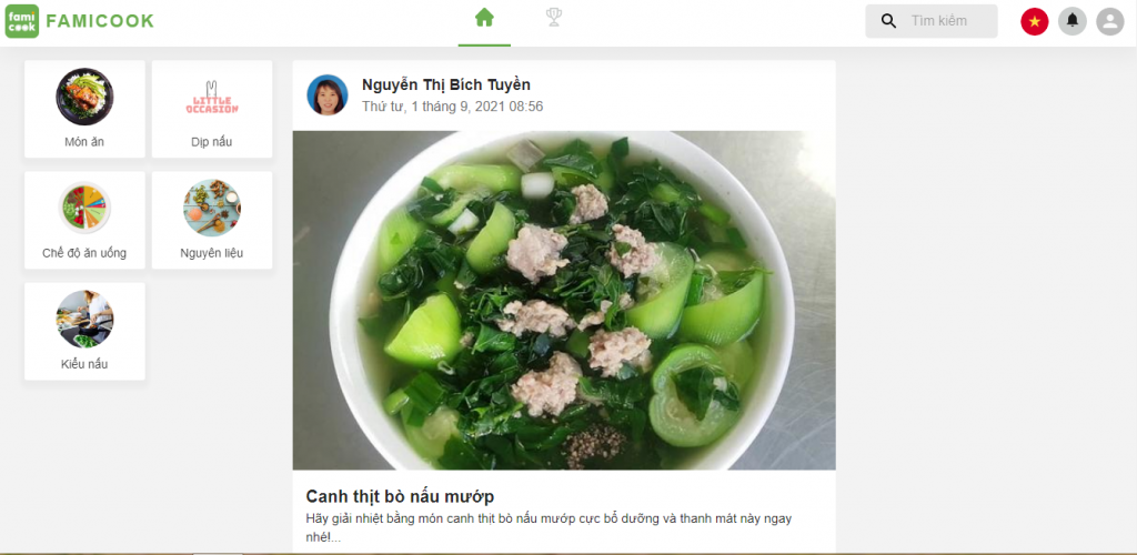 Top 7 Trang web dạy nấu ăn ngon được yêu thích nhất 7 Trang web dạy nấu ăn Famicook.com