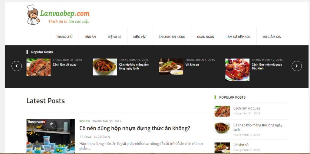 Top 7 Trang web dạy nấu ăn ngon được yêu thích nhất 12 Trang web dạy nấu ăn Lanvaobep.com