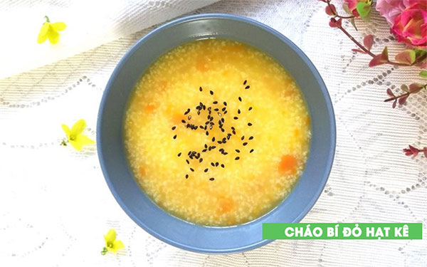Cách nấu Cháo Bí Đỏ Hạt Kê cho bé ăn dặm siêu hấp dẫn 8 Các bước làm Cháo bí đỏ hạt kê cho bé ăn dặm siêu hấp dẫn bước 3