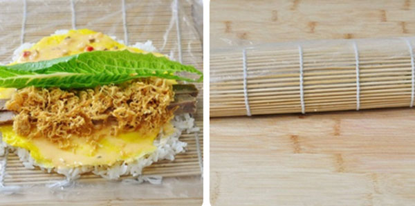 Top 10+ Món ngon cho bé yêu mỗi ngày không lên bỏ qua 77 Cách làm món ngon cho bé với cơm cuộn trứng chả bước 2