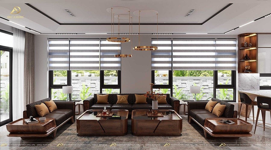 10+ Mẫu thiết kế nội thất từ gỗ óc chó đẹp cho phòng khách 35 Xu hướng thiết kế nội thất phòng khách theo phong cách sang trọng